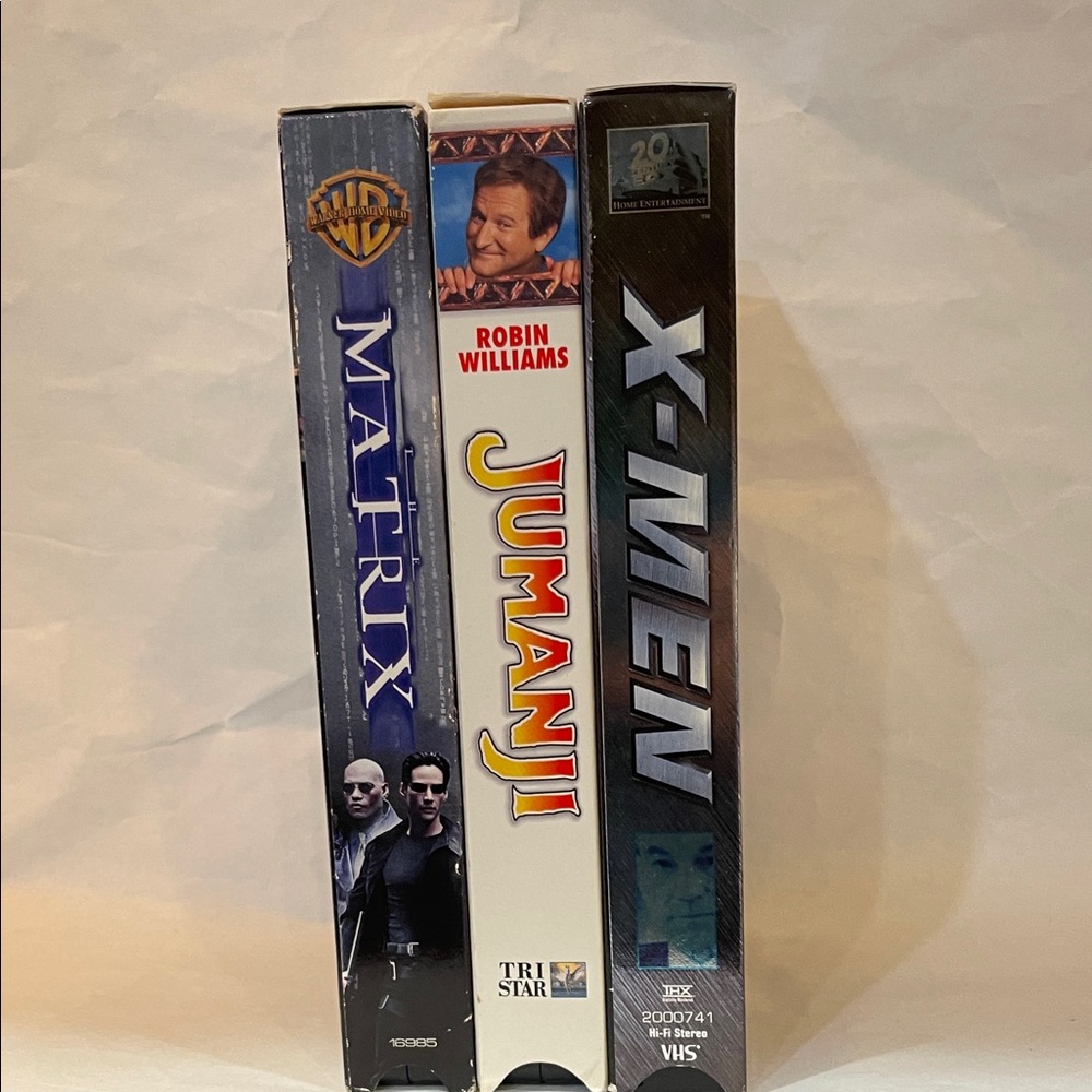 Warner Bros. Matrix, TriStar Jumanji, 20th Century Fox X-Men VHS Set
